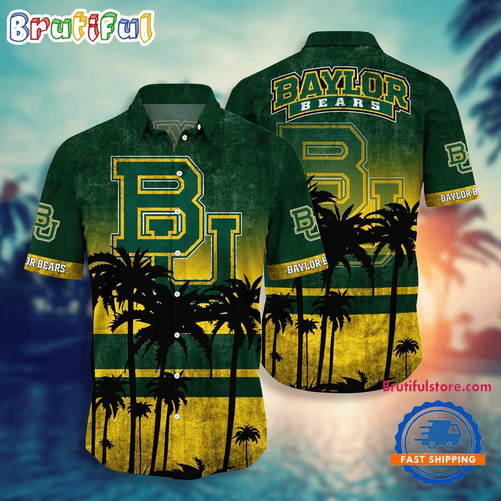NCAA Baylor Bears Palm Tree Tropical Summer Beach Hawaiian Shirt