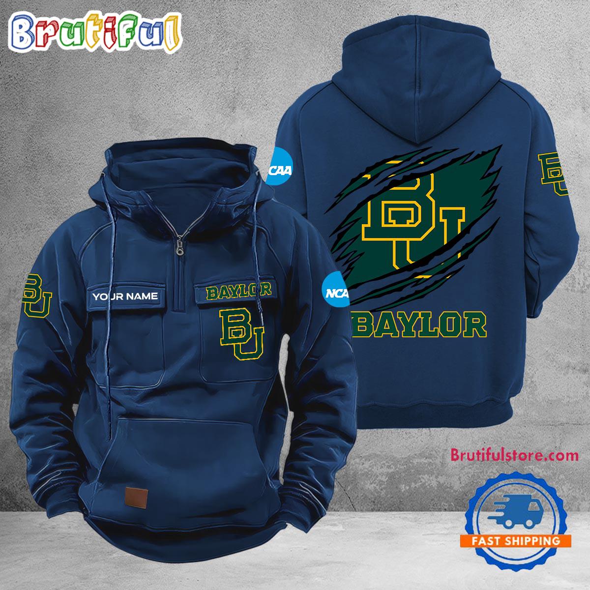 NCAA Baylor Bears Sport Team Design Logo Name Cargo Hoodie