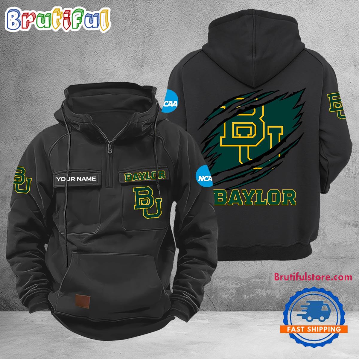 NCAA Baylor Bears Sport Team Design Logo Name Cargo Hoodie