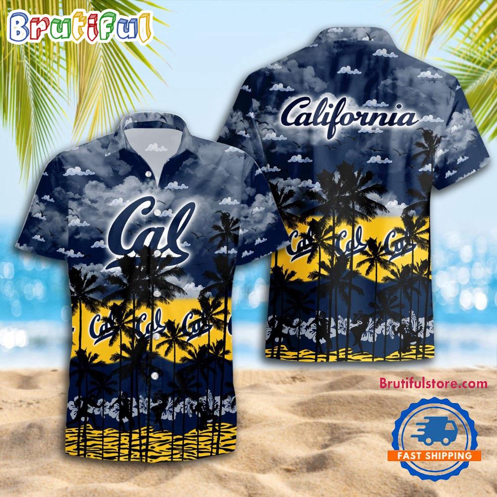 NCAA California Golden Bears Palm Tree Hawaiian Shirt