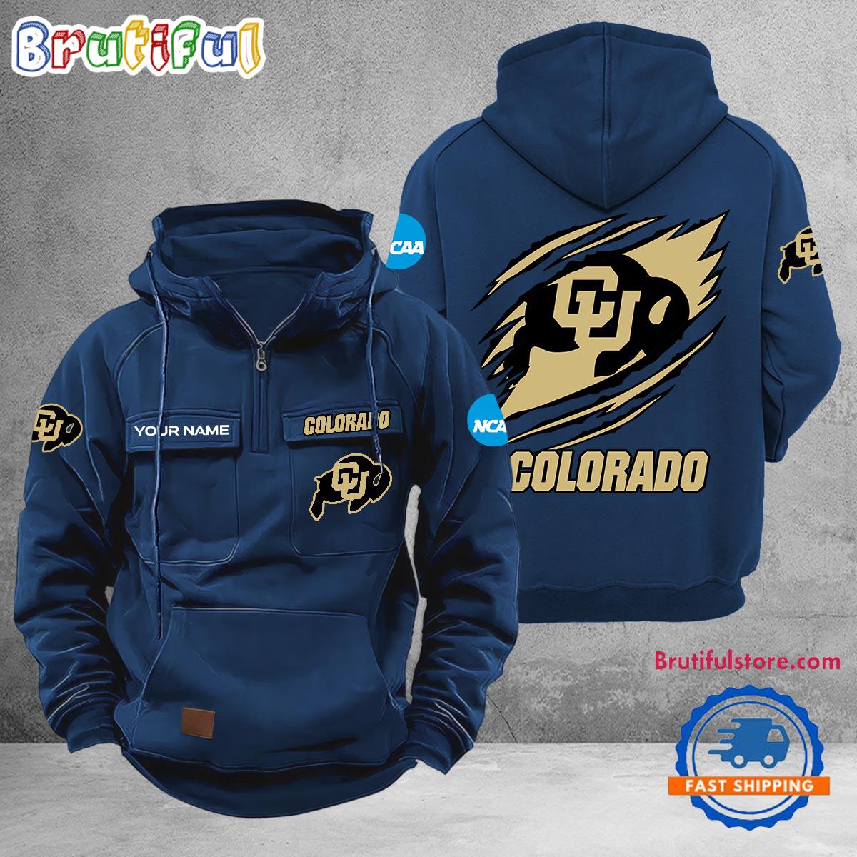 NCAA Colorado Buffaloes Sport Team Design Logo Name Cargo Hoodie