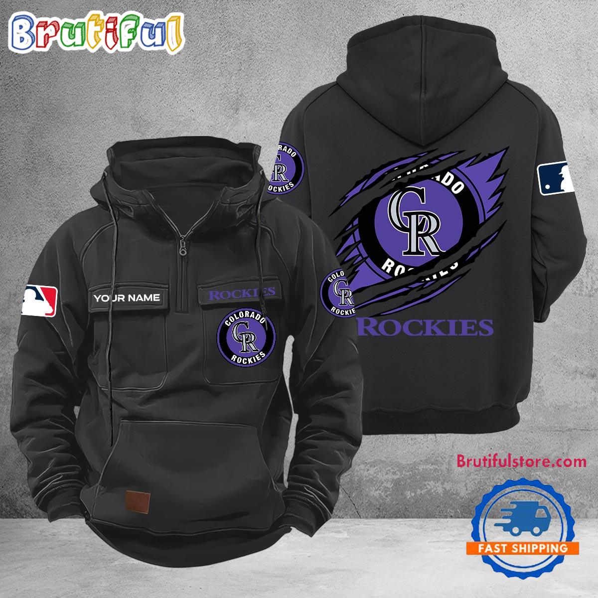 NCAA Colorado Rockies Sport Team Design Logo Name Cargo Hoodie