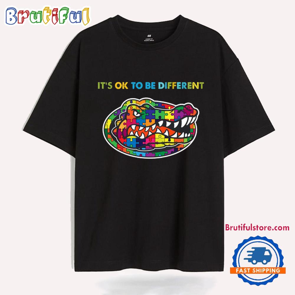 NCAA Florida Gators Special Autism Awareness It's Ok To Be Different T-Shirt