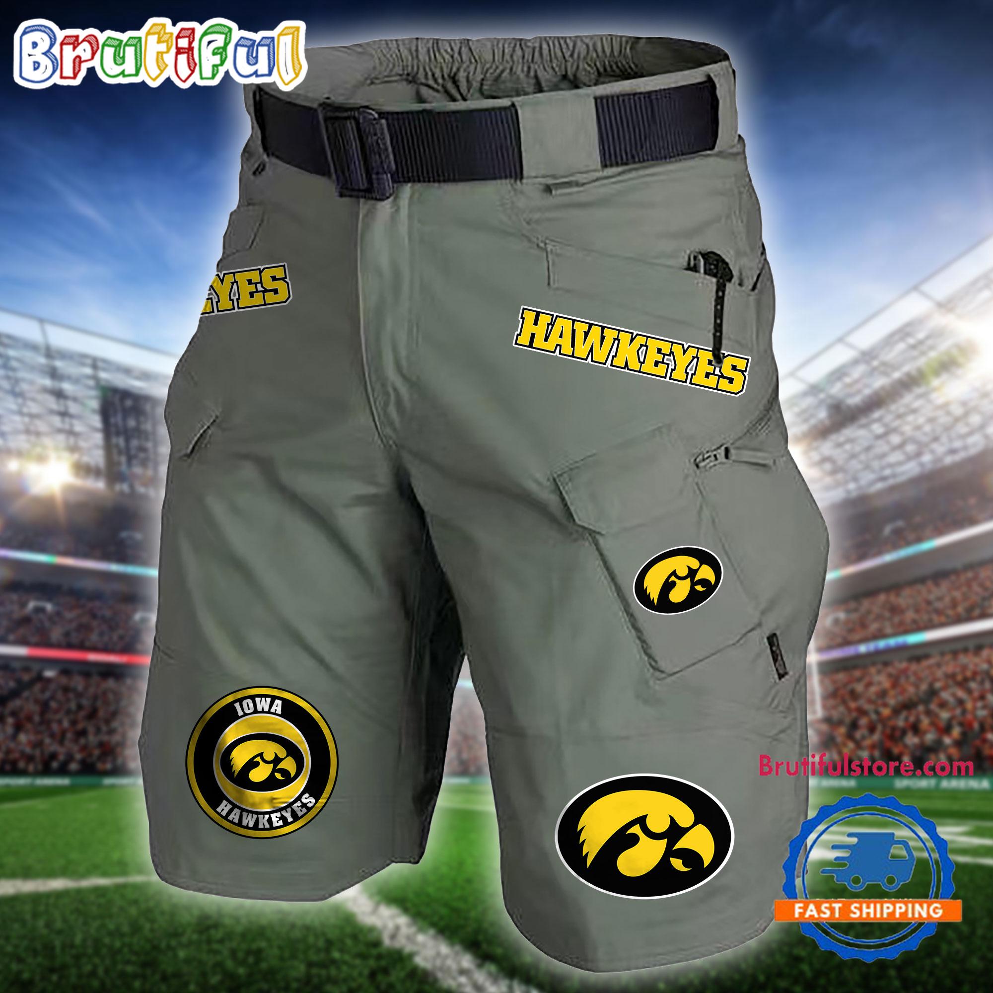 NCAA Iowa Hawkeyes Sport Team Military Tactical Shorts