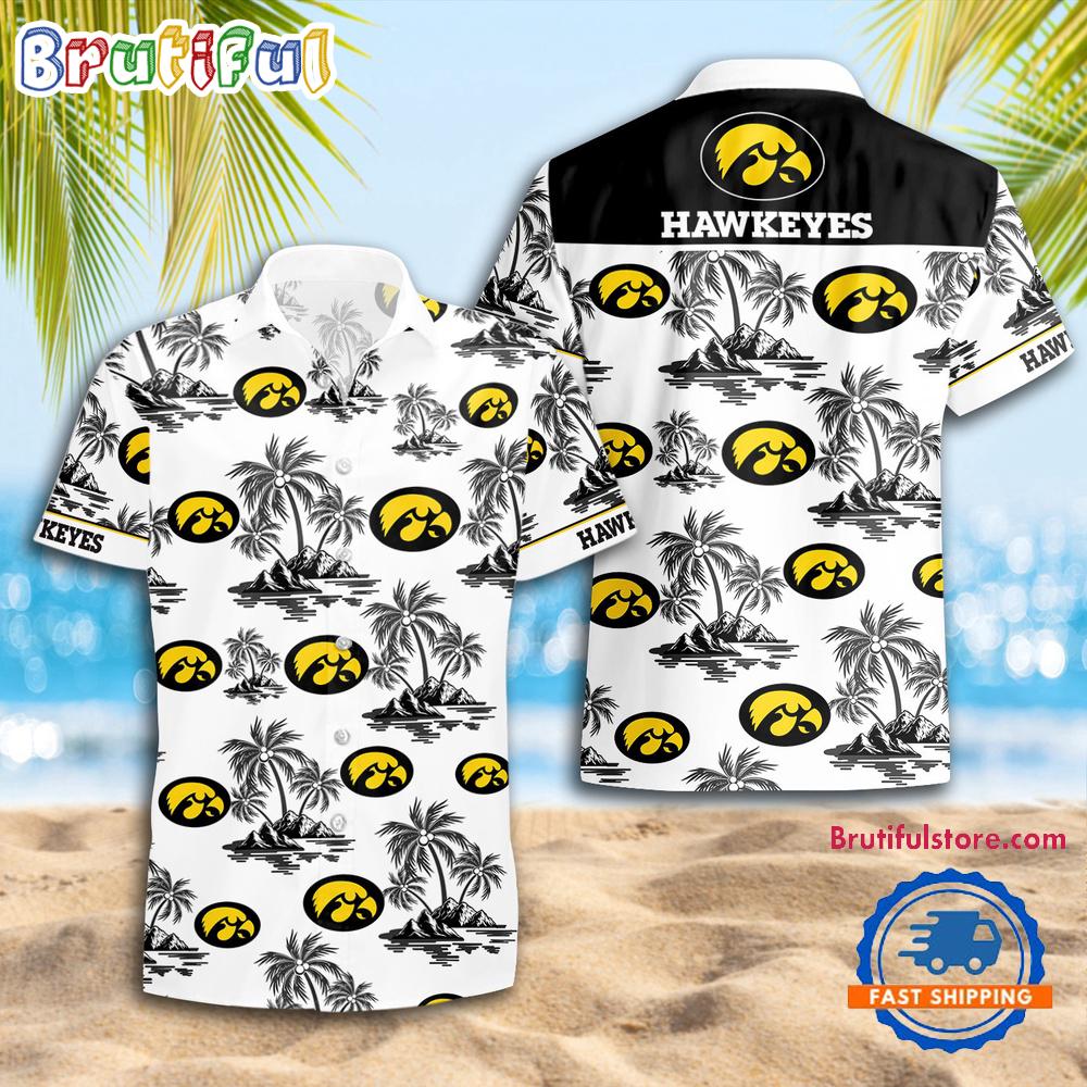 NCAA Iowa Hawkeyes Sporty Aloha Summer Hawaiian Shirt