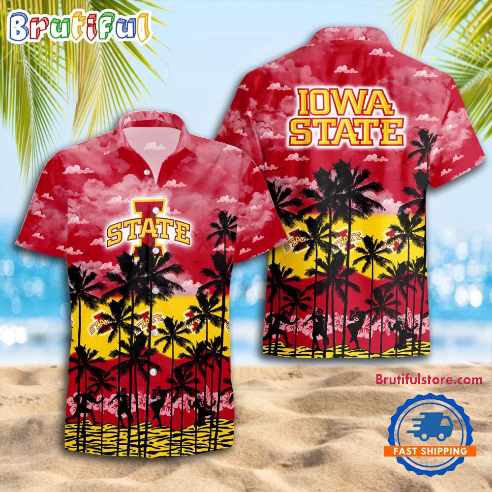 NCAA Iowa State Cyclones Palm Tree Hawaiian Shirt