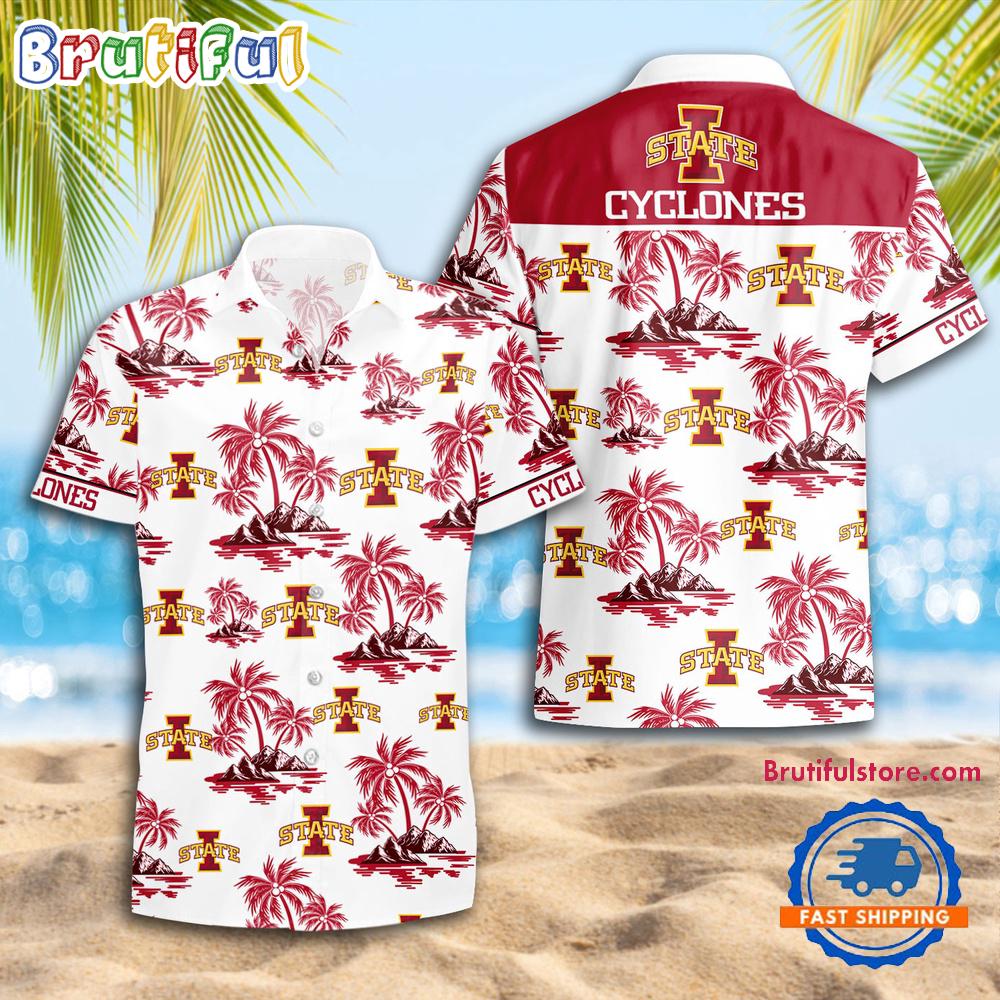 NCAA Iowa State Cyclones Sporty Aloha Summer Hawaiian Shirt