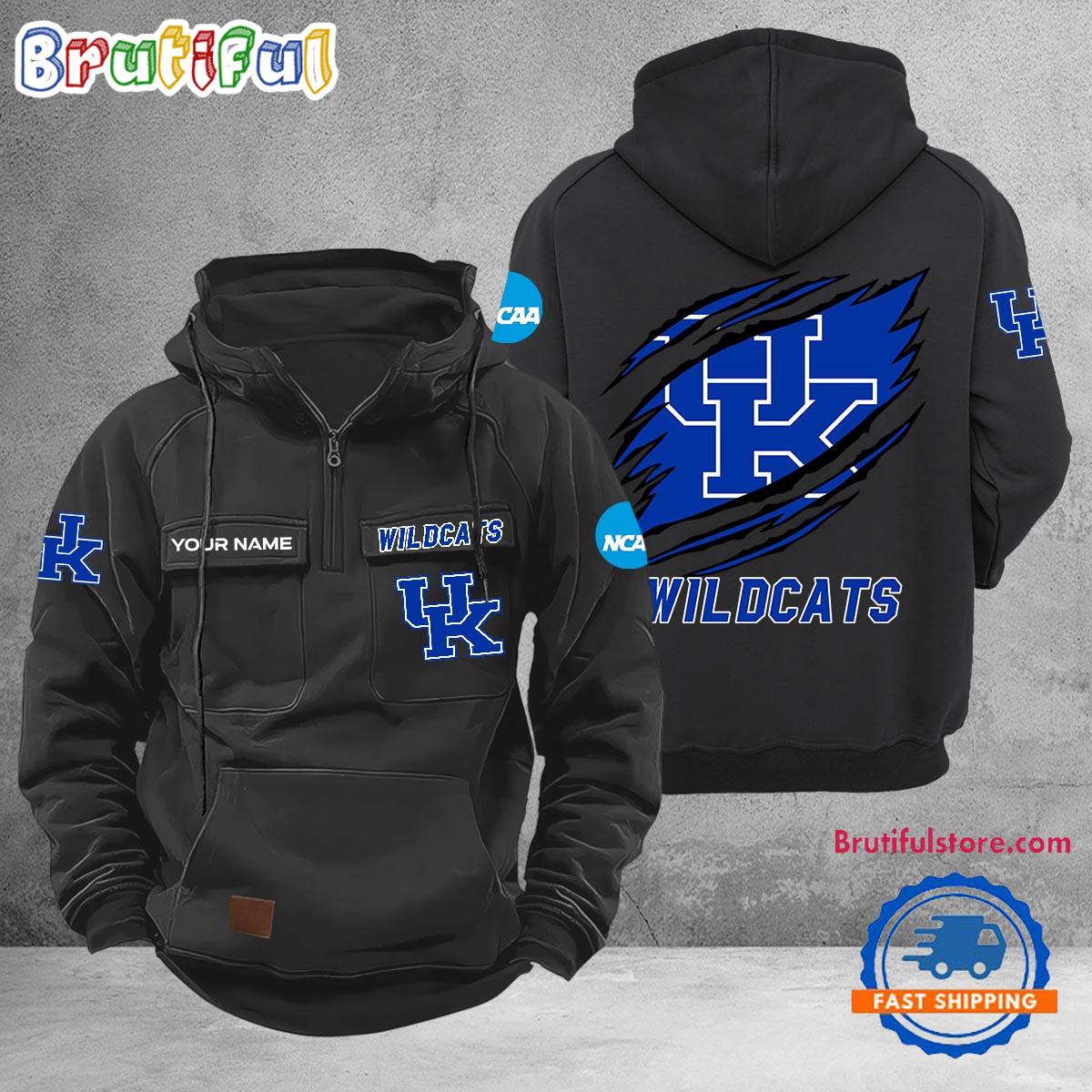 NCAA Kentucky Wildcats Sport Team Design Logo Name Cargo Hoodie