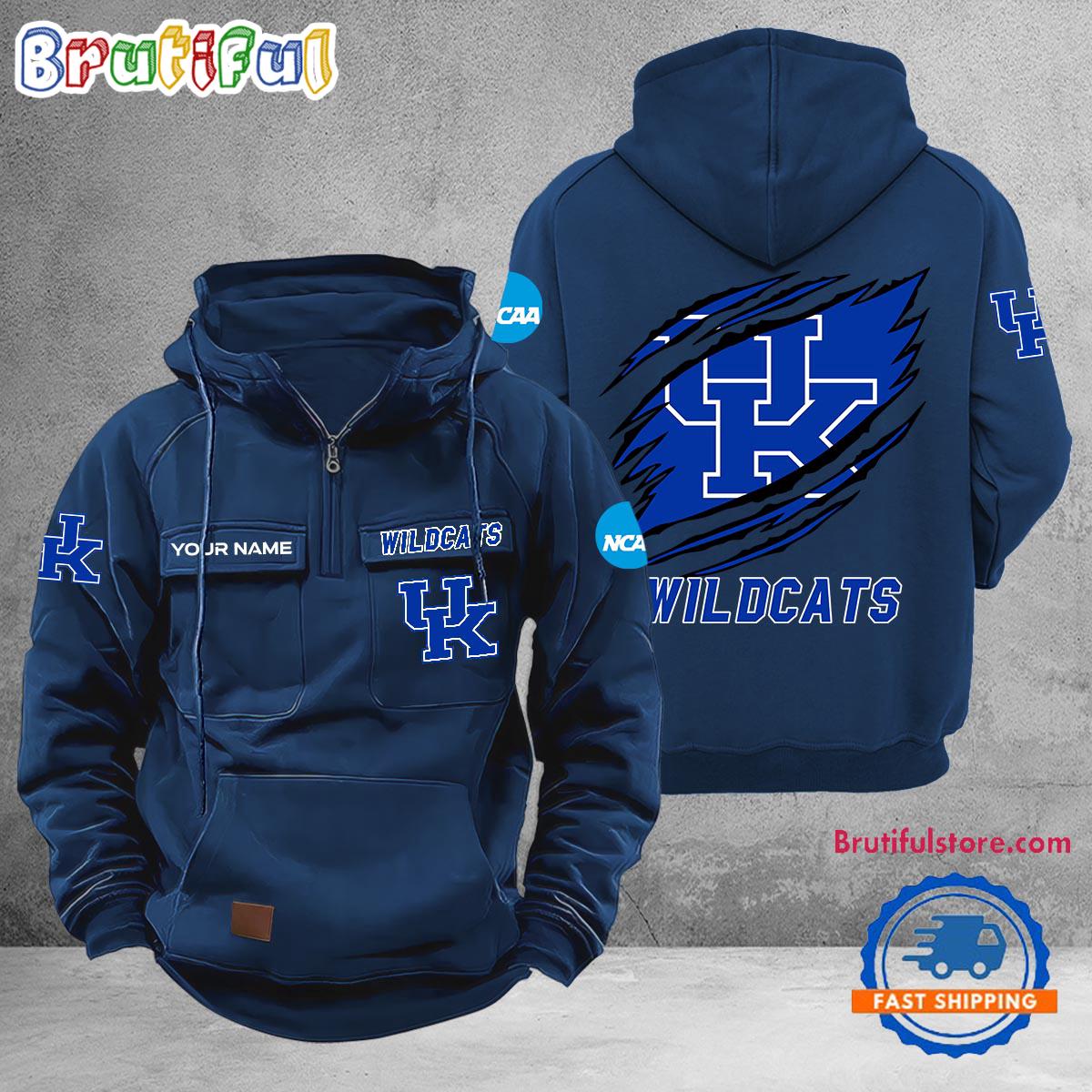 NCAA Kentucky Wildcats Sport Team Design Logo Name Cargo Hoodie