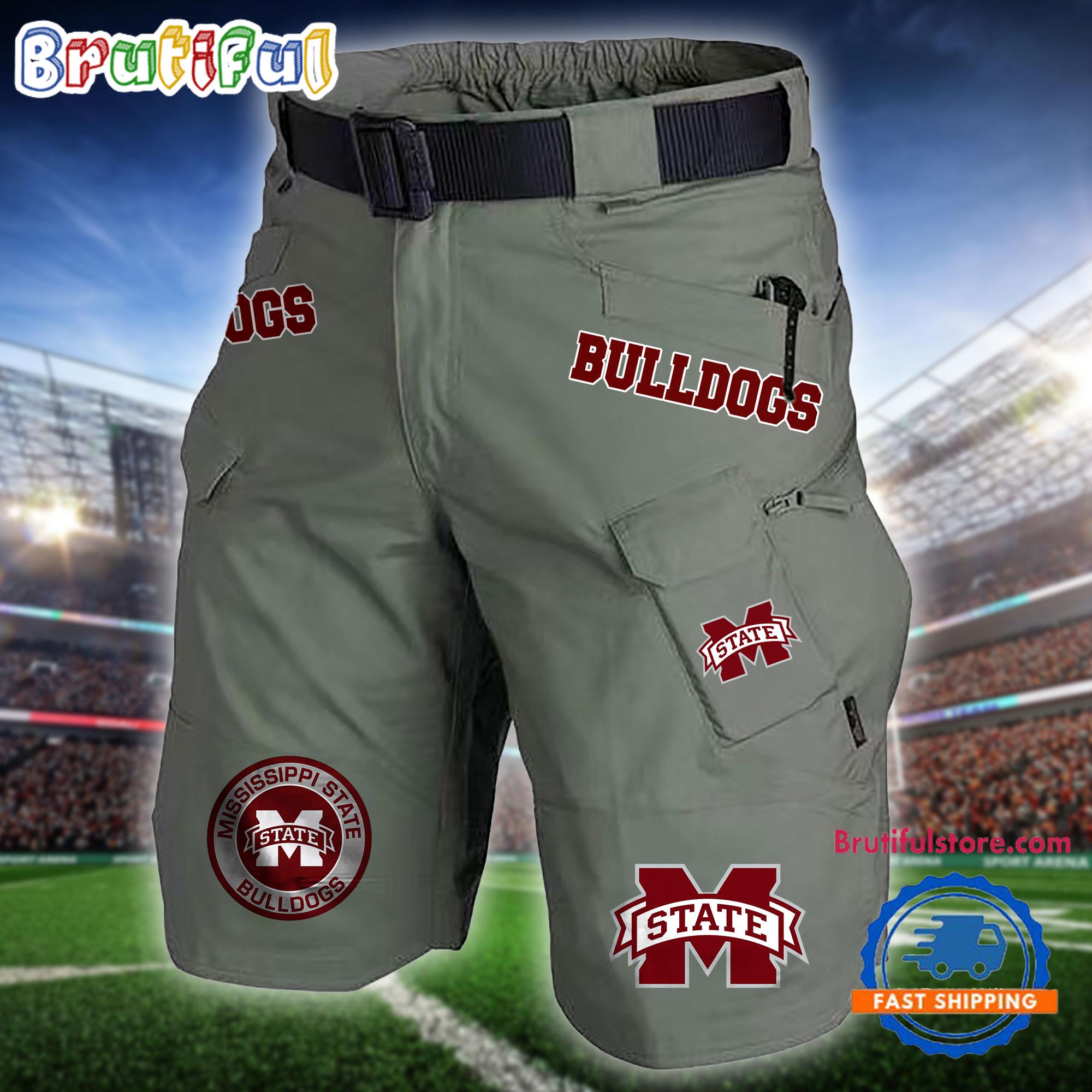 NCAA Mississippi State Bulldogs Sport Team Military Tactical Shorts