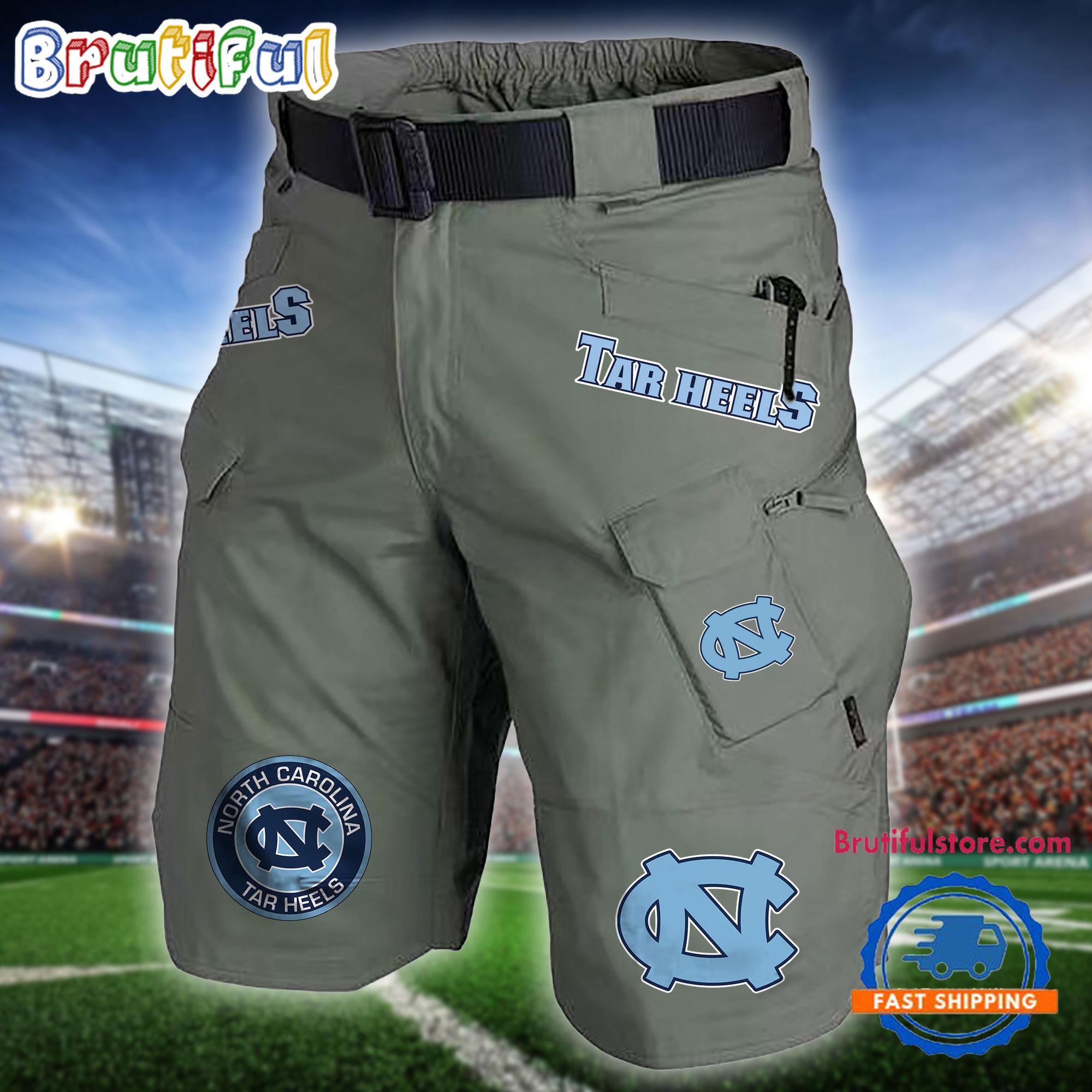 NCAA North Carolina Tar Heels Sport Team Military Tactical Shorts