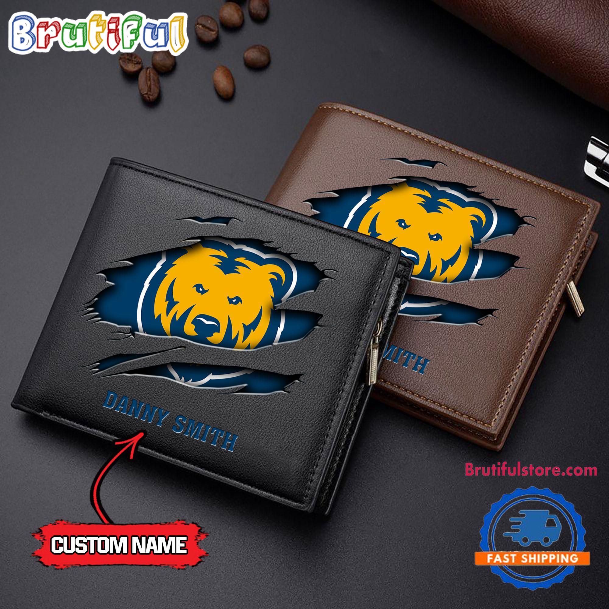 NCAA Northern Colorado Bears Sporty Custom Men's Leather Wallet