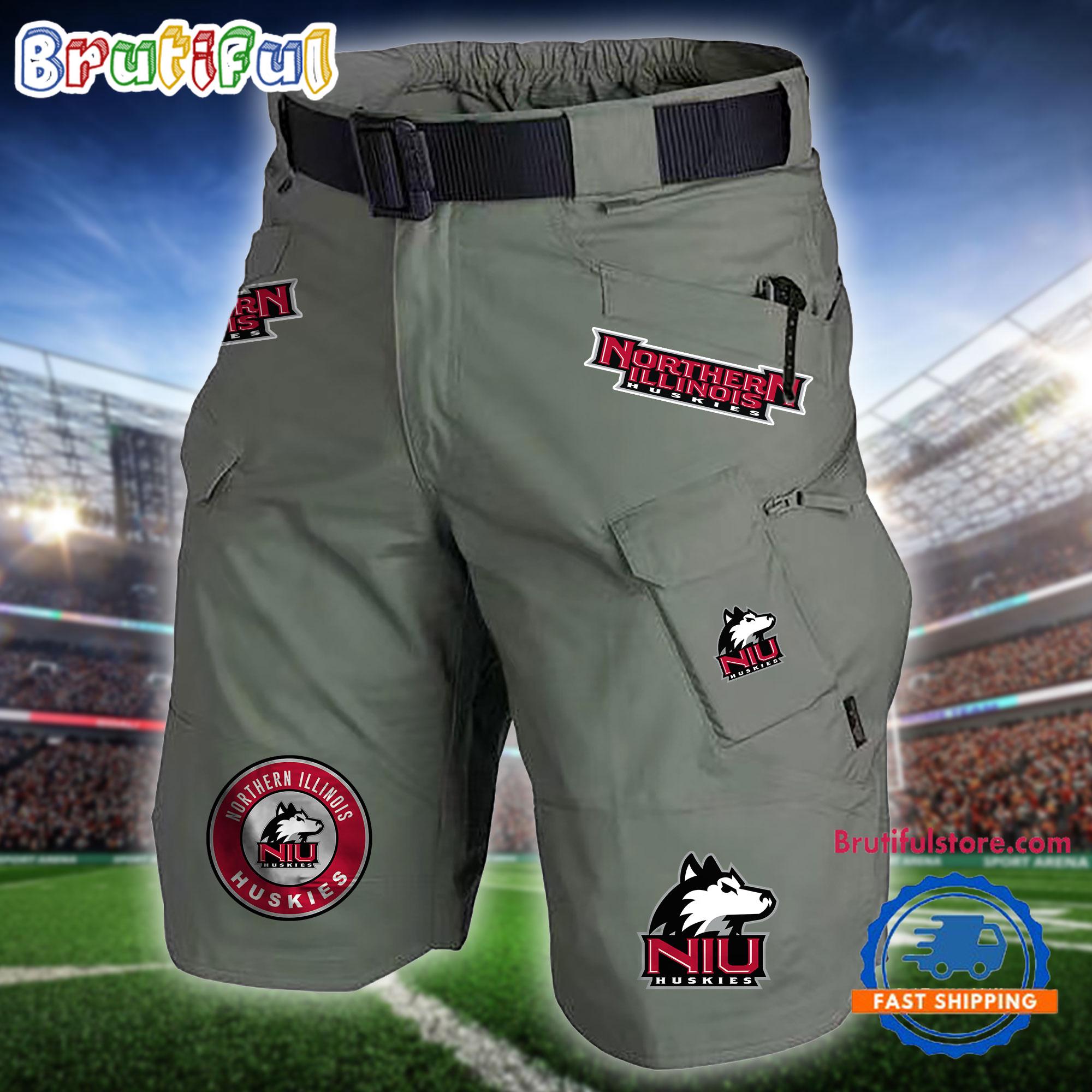 NCAA Northern Illinois Huskies Sport Team Military Tactical Shorts