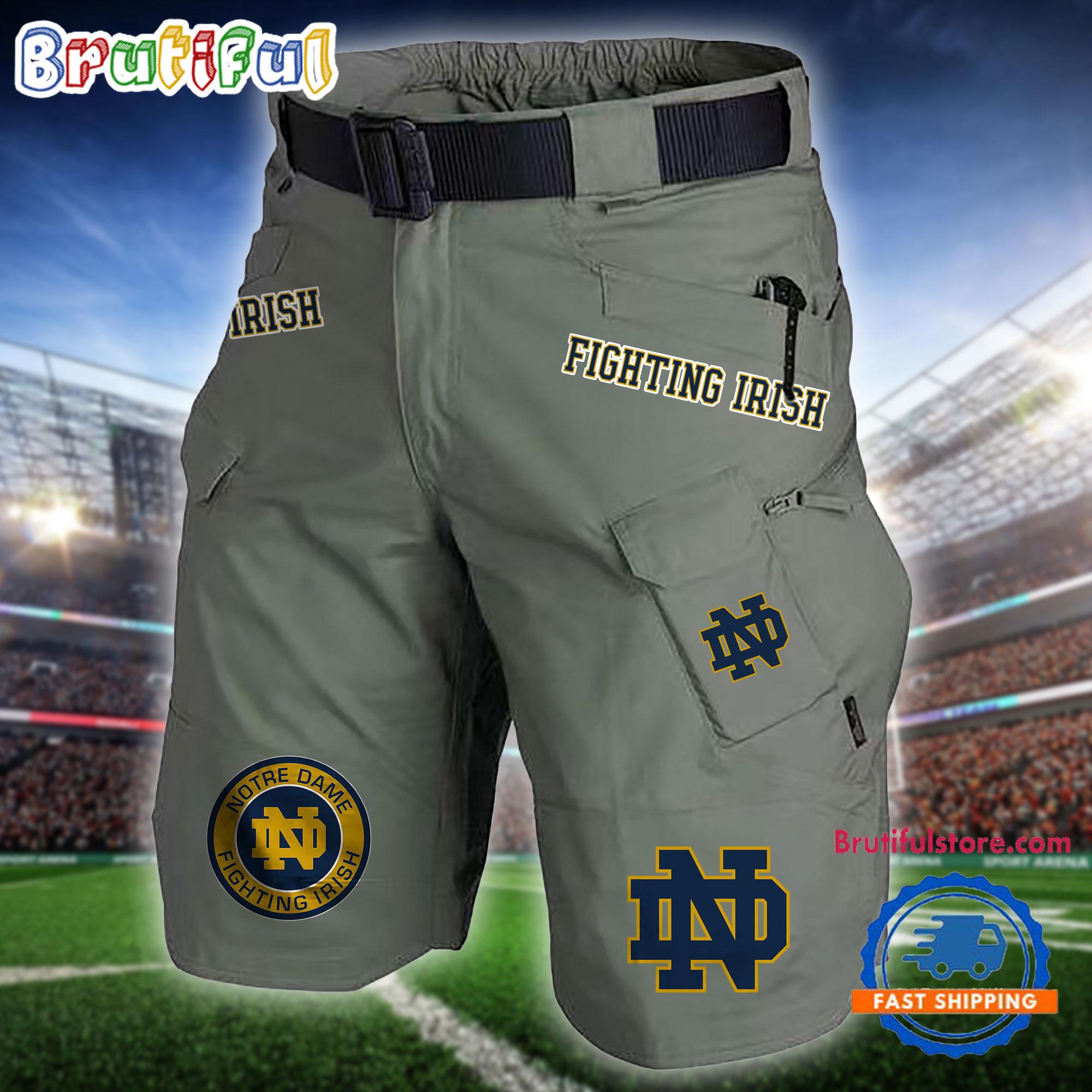 NCAA Notre Dame Fighting Irish Sport Team Military Tactical Shorts