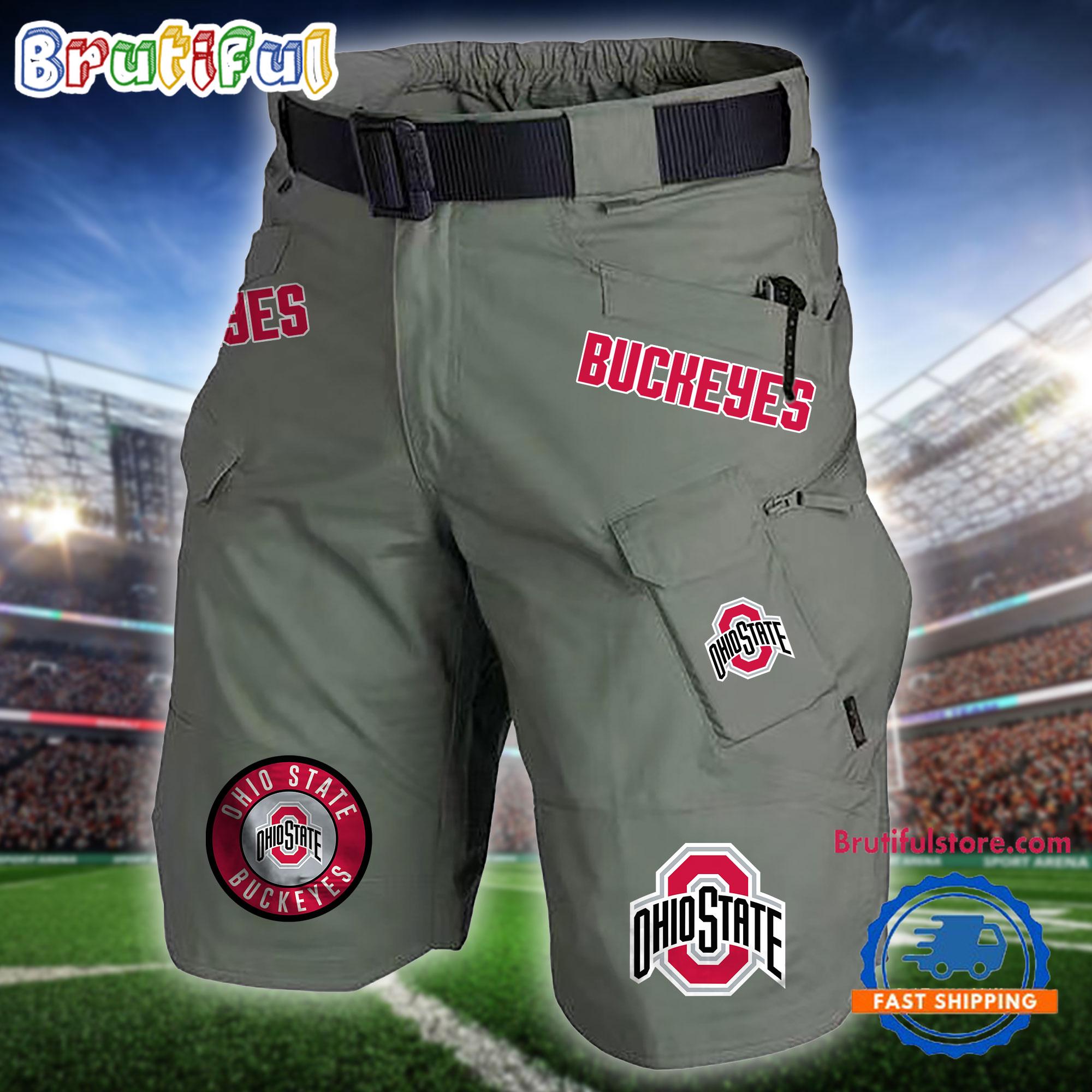 NCAA Ohio State Buckeyes Sport Team Military Tactical Shorts