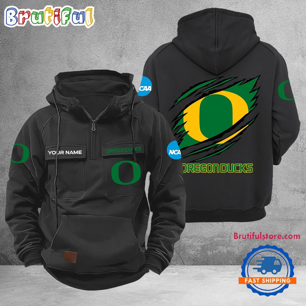 NCAA Oregon Ducks Sport Team Design Logo Name Cargo Hoodie