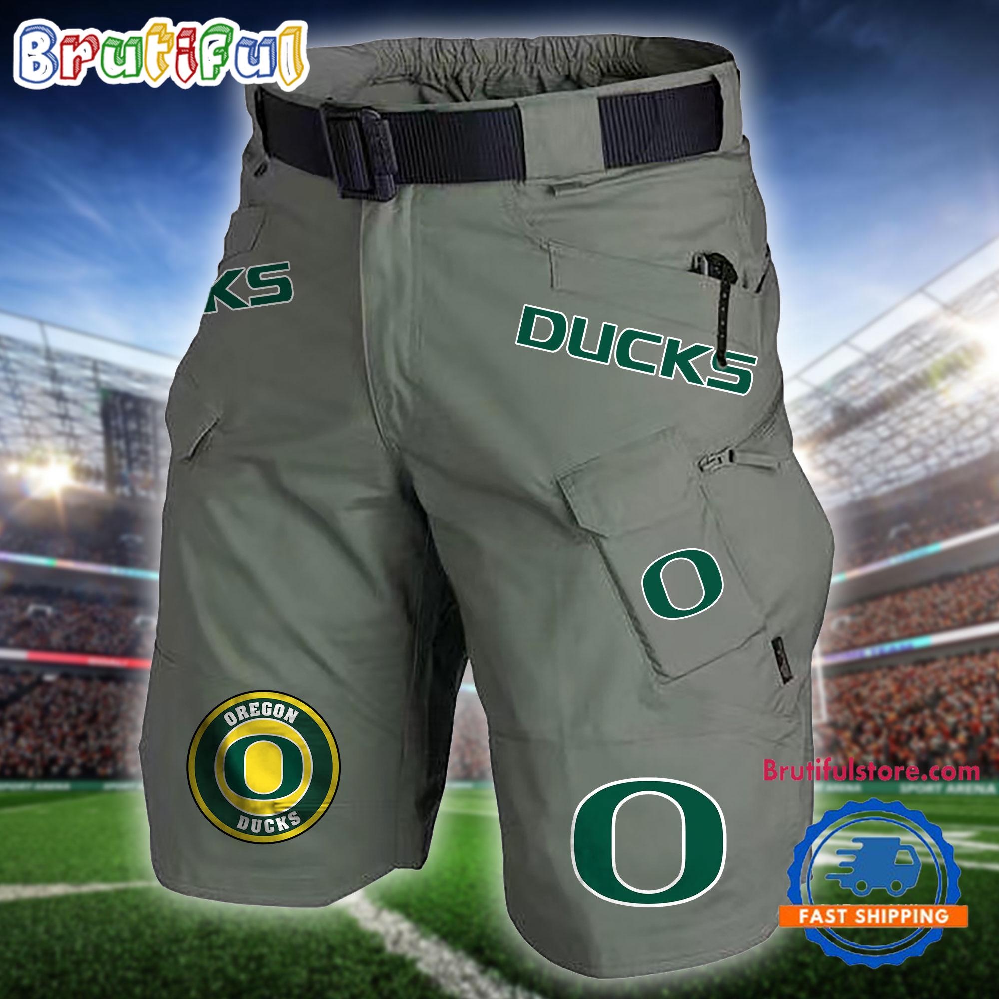 NCAA Oregon Ducks Sport Team Military Tactical Shorts