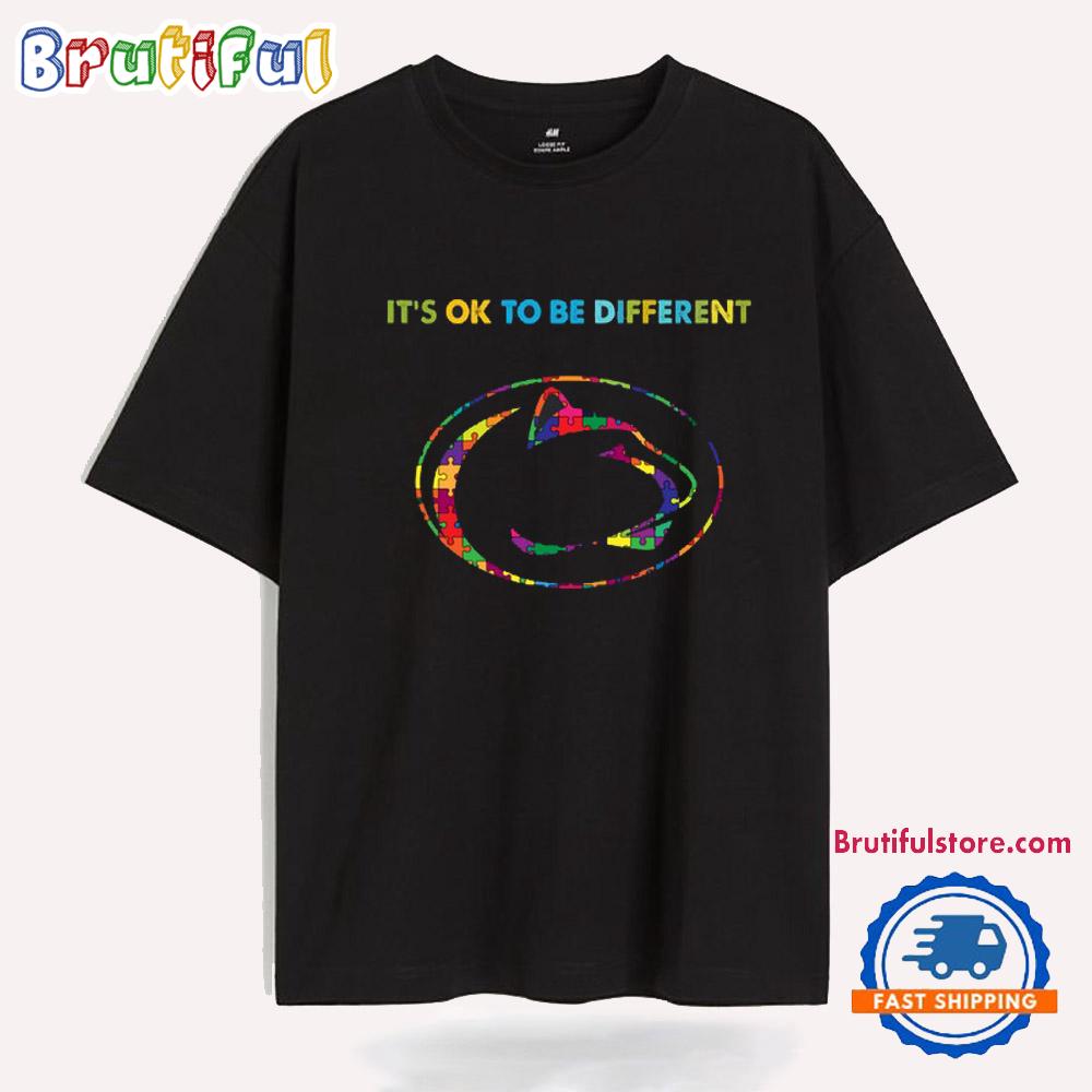 NCAA Penn State Nittany Lions Special Autism Awareness It's Ok To Be Different T-Shirt