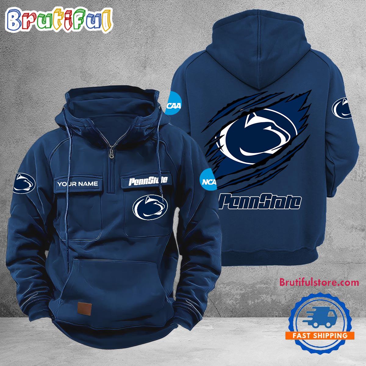 NCAA Penn State Nittany Lions Sport Team Design Logo Name Cargo Hoodie