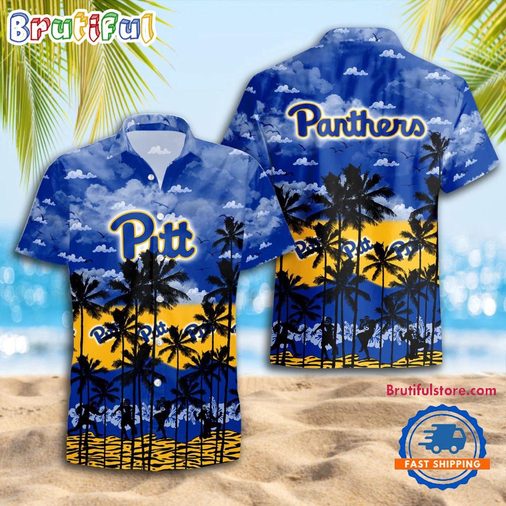 NCAA Pittsburgh Panthers Palm Tree Hawaiian Shirt