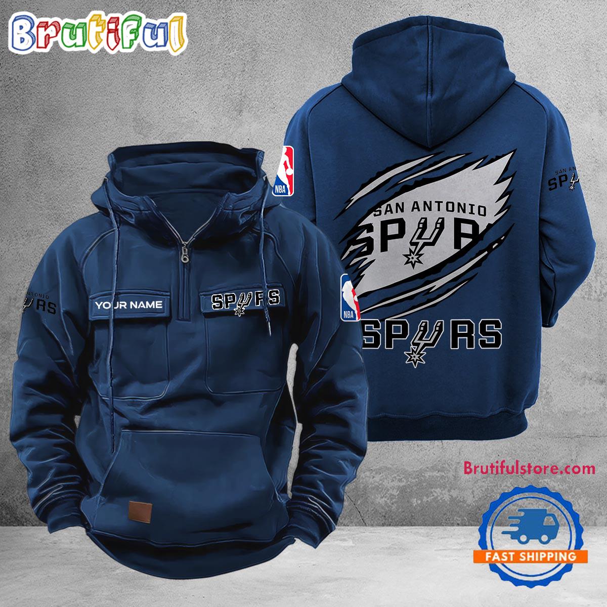 NCAA San Antonio Spurs Sport Team Design Logo Name Cargo Hoodie
