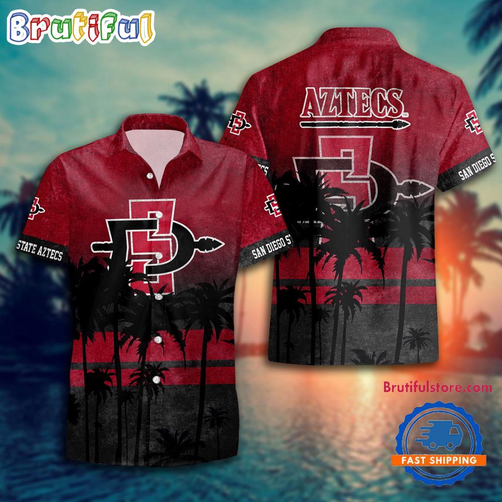 NCAA San Diego State Aztecs Palm Tree Tropical Summer Beach Hawaiian Shirt