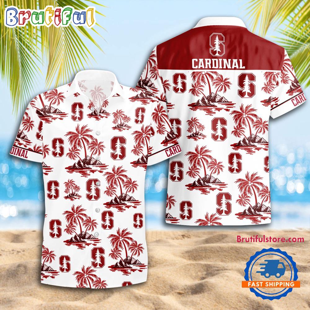NCAA Stanford Cardinal Sporty Aloha Summer Hawaiian Shirt