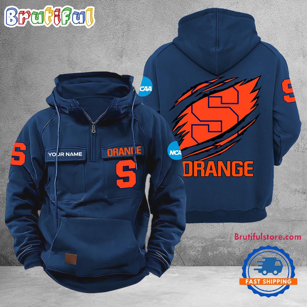 NCAA Syracuse Orange Sport Team Design Logo Name Cargo Hoodie