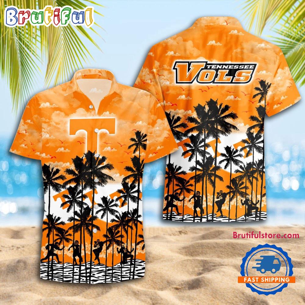 NCAA Tennessee Volunteers Palm Tree Hawaiian Shirt
