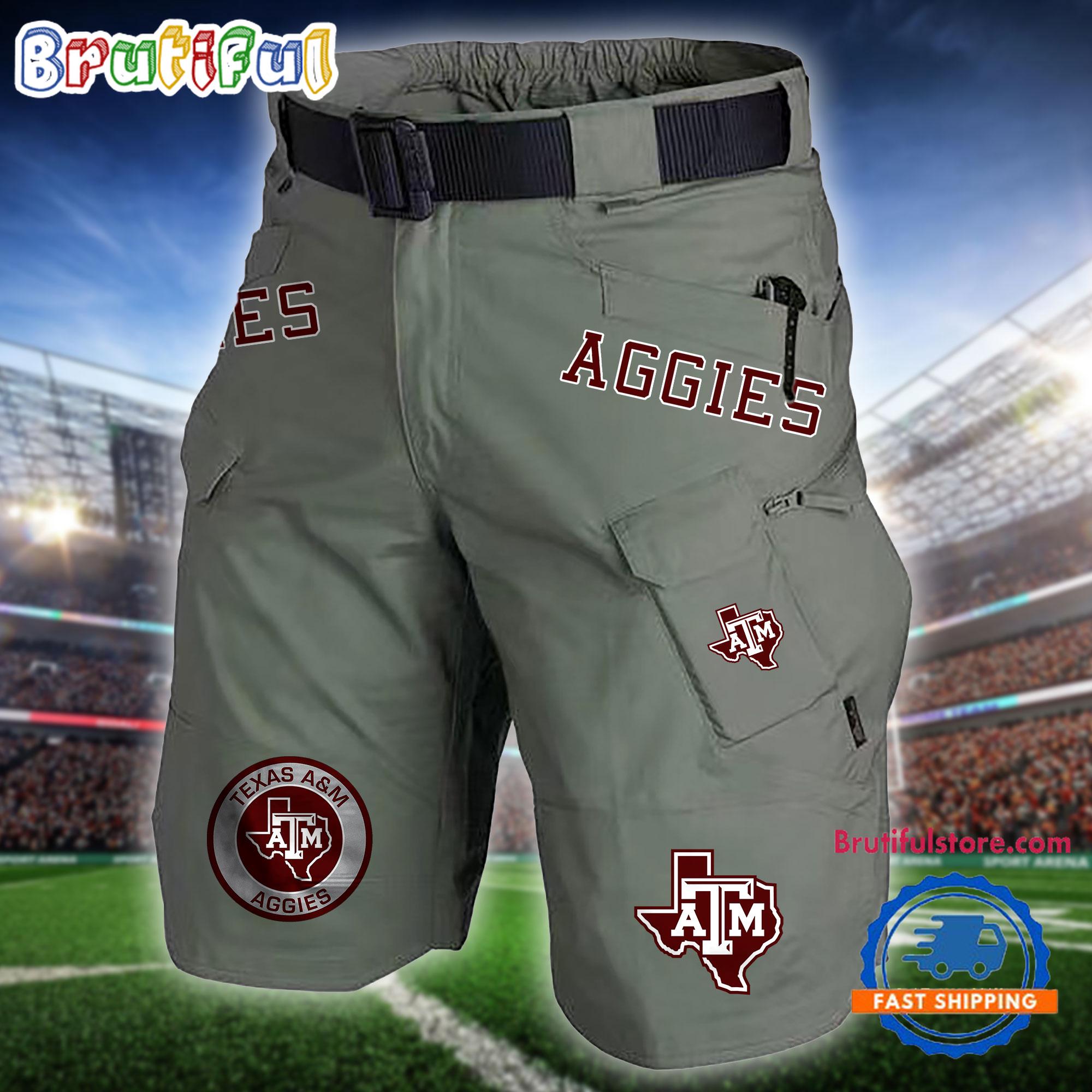 NCAA Texas AM Aggies Sport Team Military Tactical Shorts