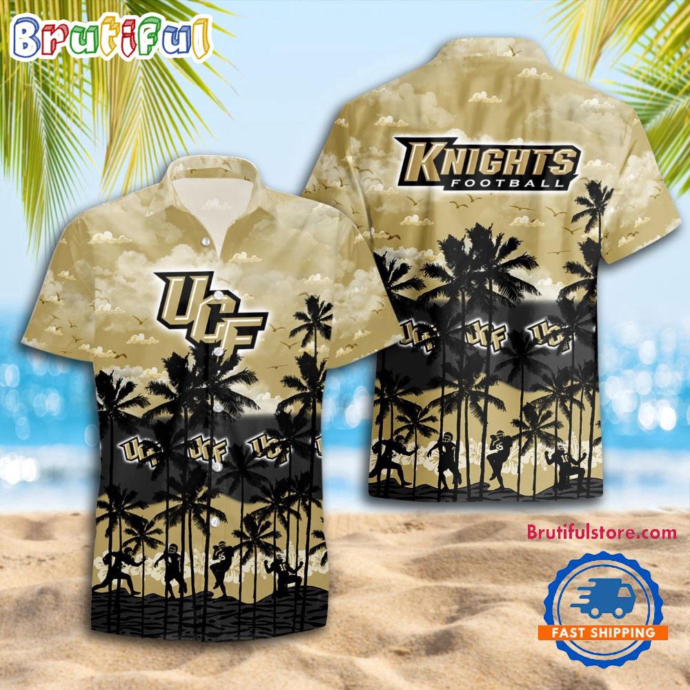 NCAA UCF Knights Palm Tree Hawaiian Shirt