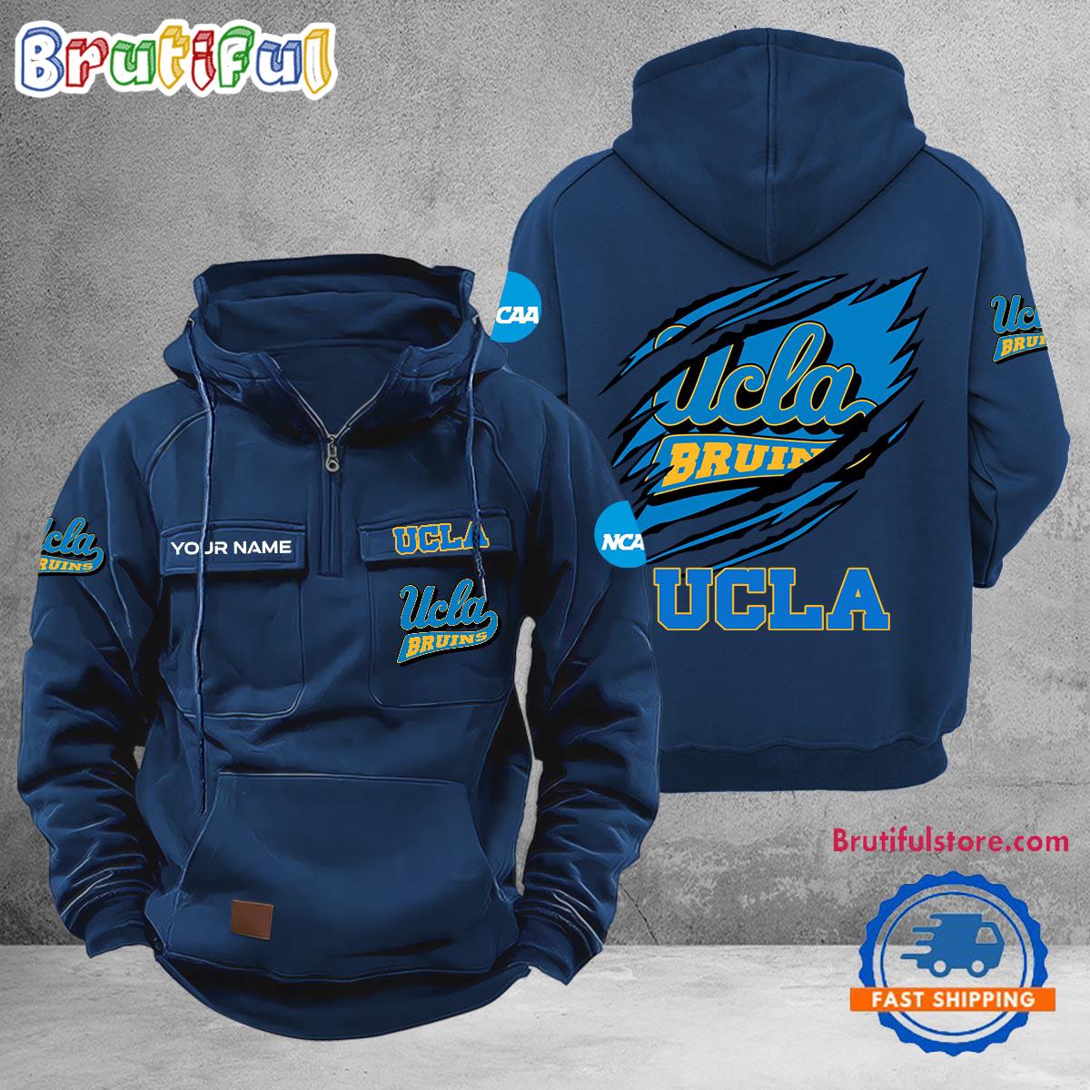 NCAA UCLA Bruins Sport Team Design Logo Name Cargo Hoodie