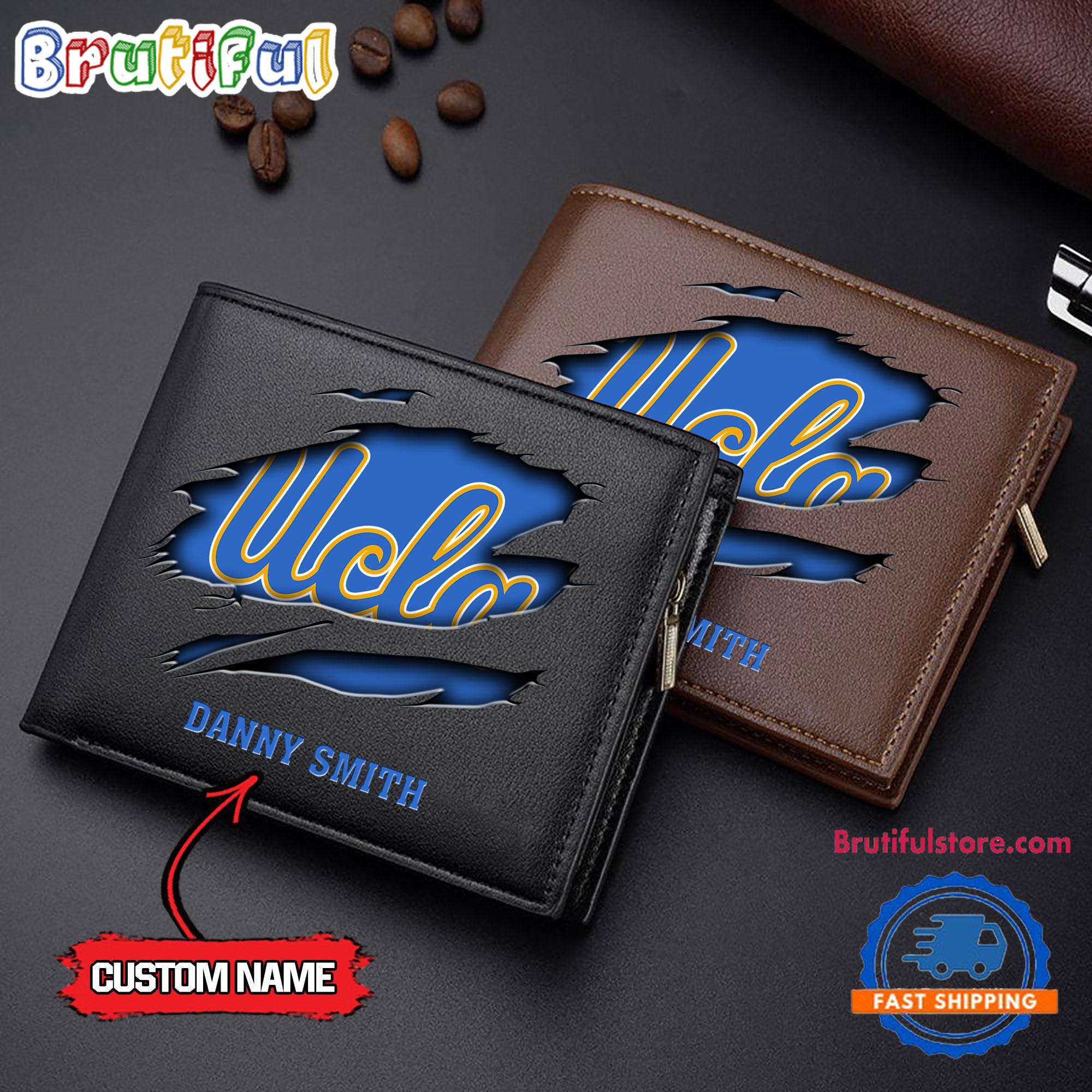 NCAA UCLA Sporty Custom Men's Leather Wallet