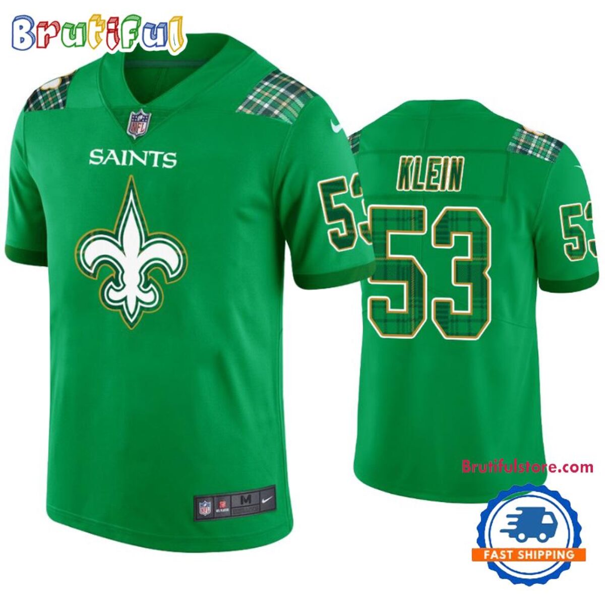 New Orleans Saints #53 A.j. Klein Jersey St. Patricks Day Kelly