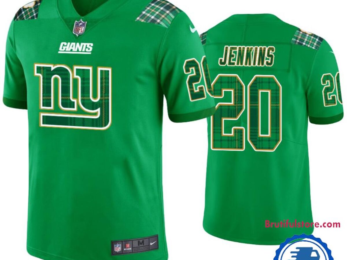 New York Giants #20 Janoris Jenkins Jersey St. Patricks Day Kelly
