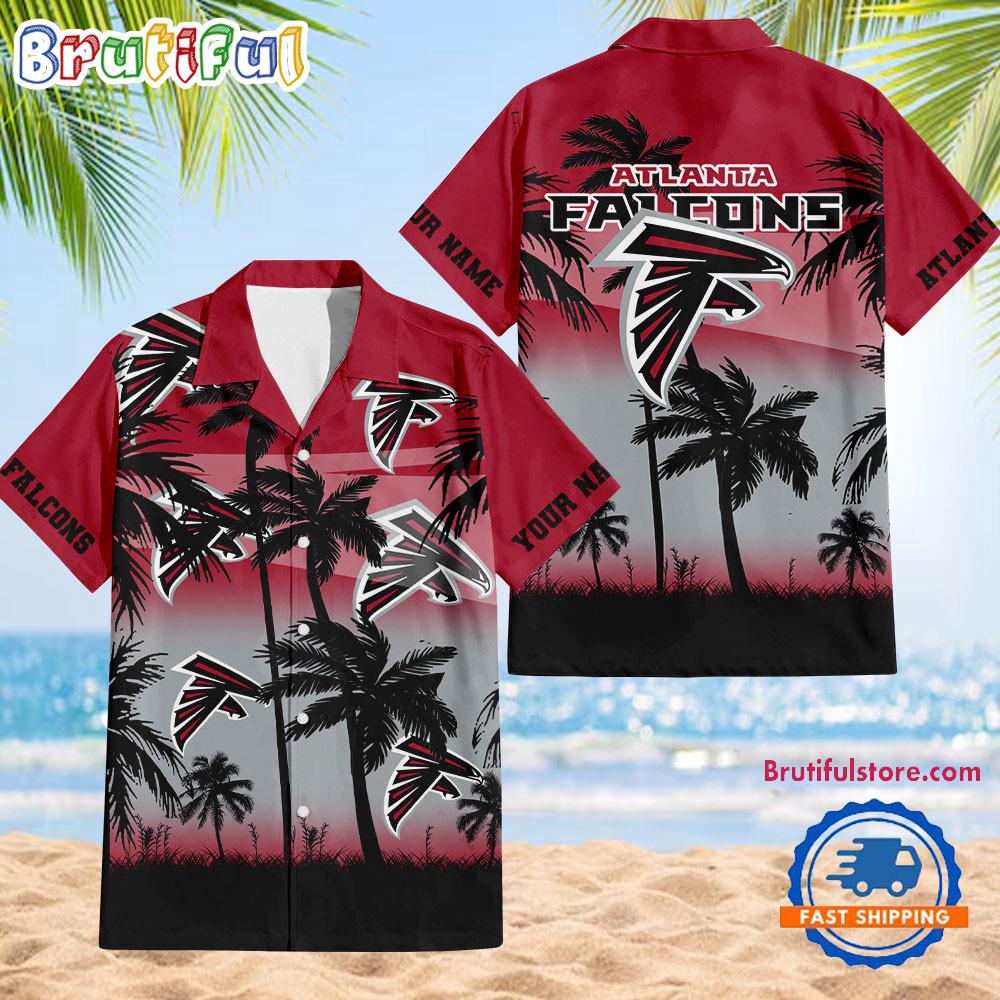 NFL Atlanta Falcons Palm Tree Summer Design Aloha Hawaiian Shirt