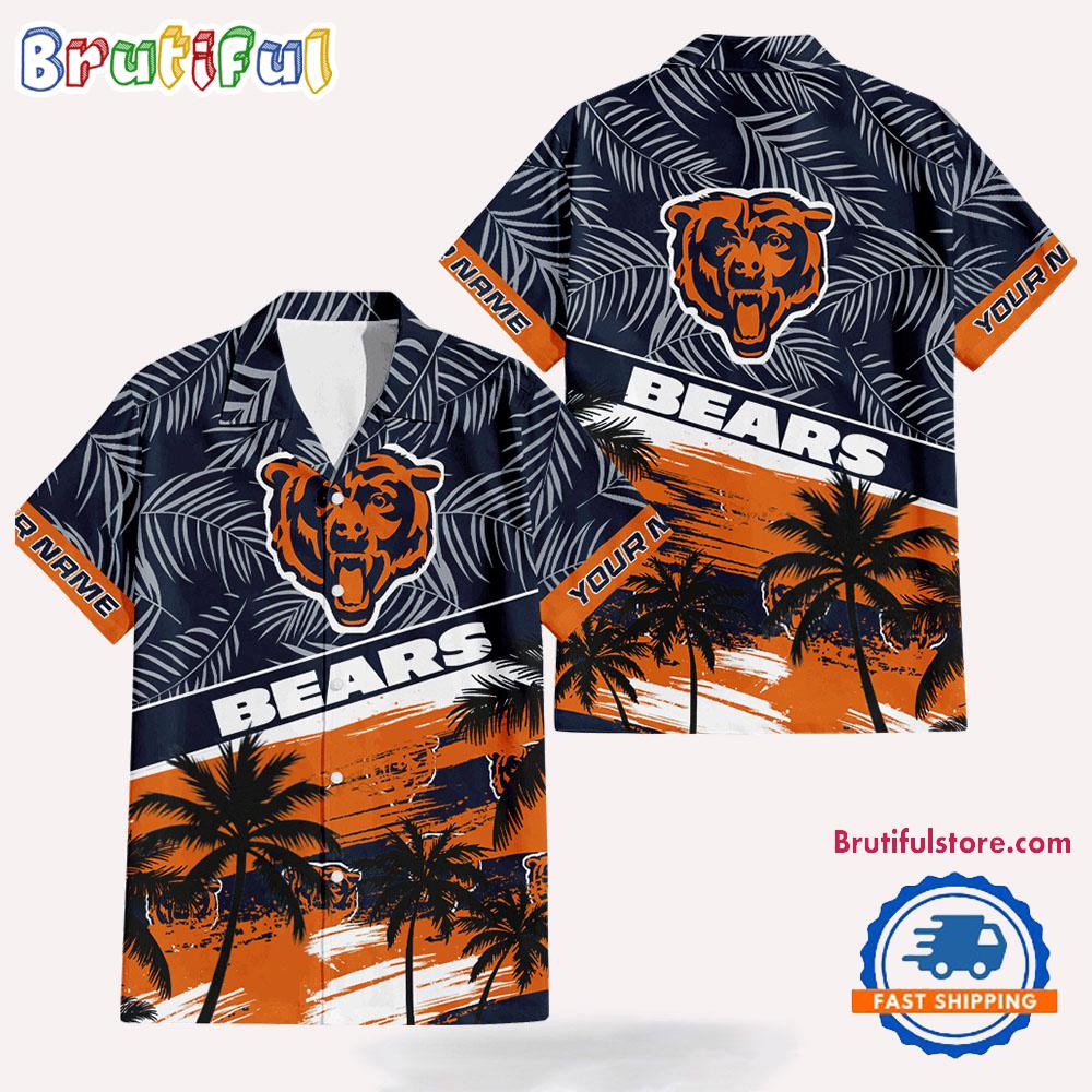 NFL Chicago Bears Palm Tree Tropical Trendy Football Hawaiian Shirt