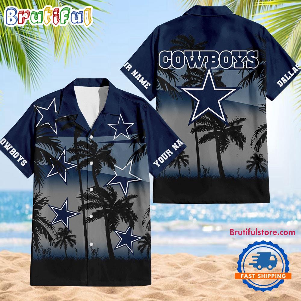 NFL Dallas Cowboys Palm Tree Summer Design Aloha Hawaiian Shirt