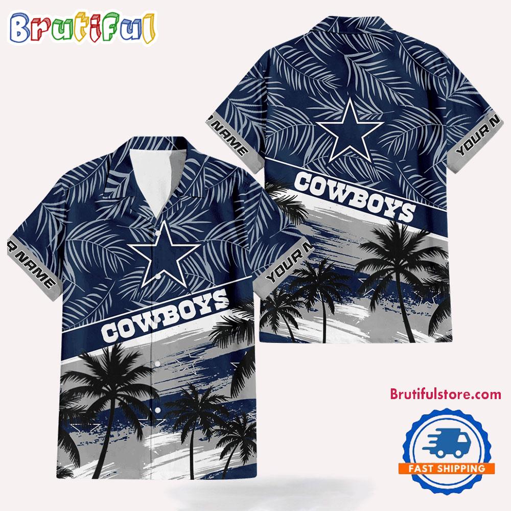 NFL Dallas Cowboys Palm Tree Tropical Trendy Football Hawaiian Shirt