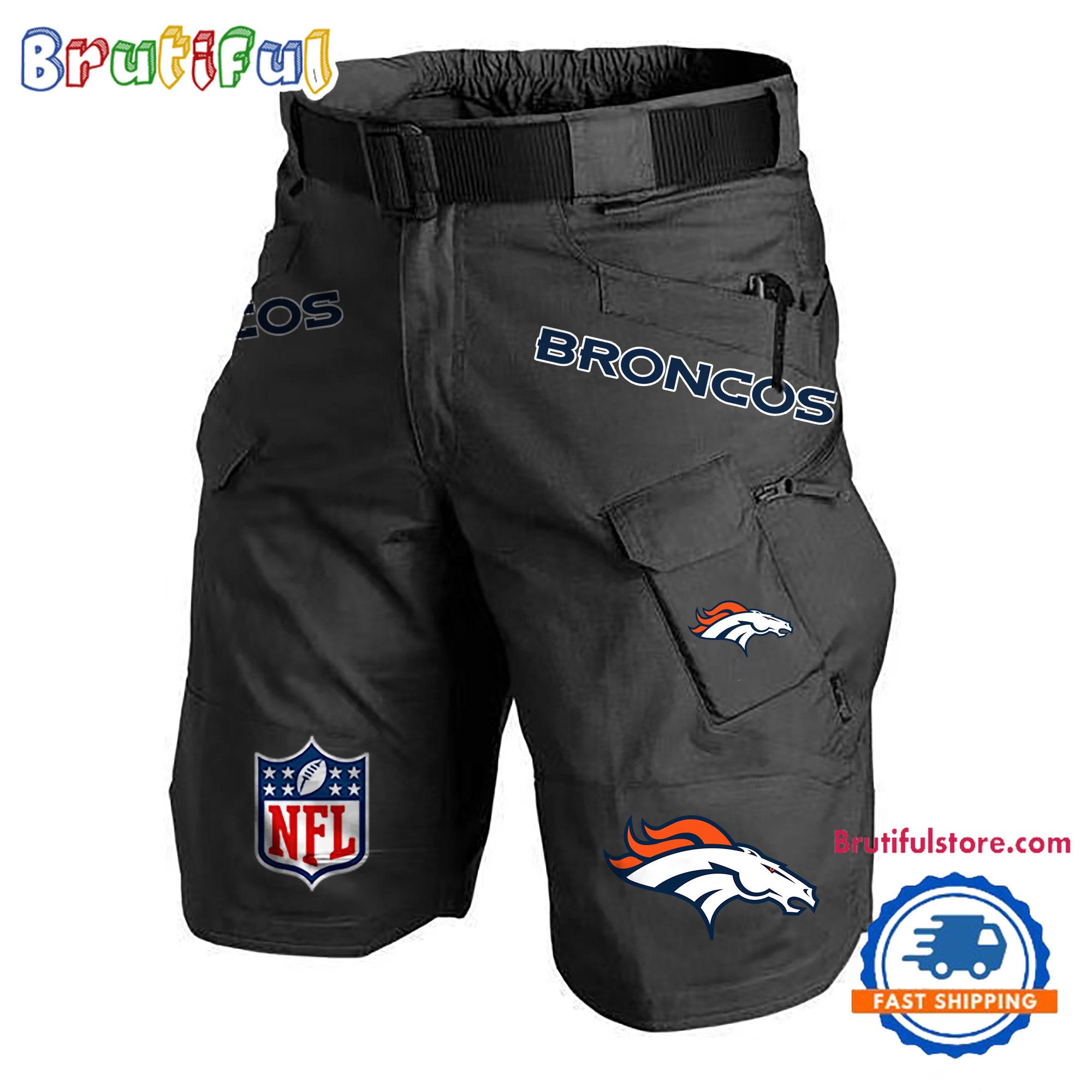 NFL Denver Broncos Football Team Military Tactical Shorts