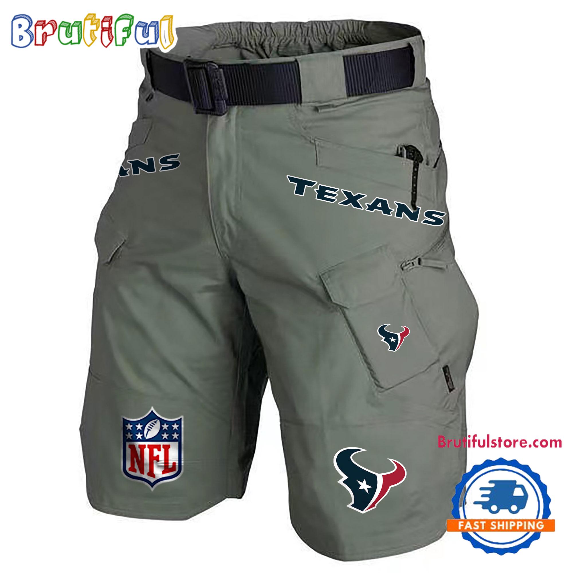 NFL Houston Texans Football Team Military Tactical Shorts