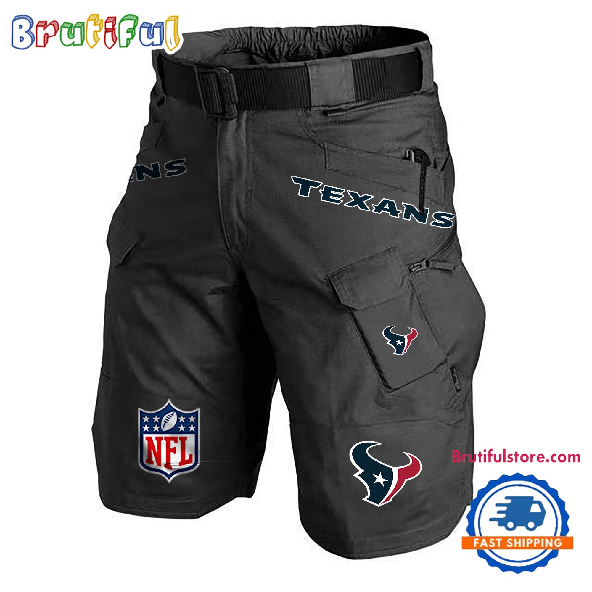 NFL Houston Texans Football Team Military Tactical Shorts