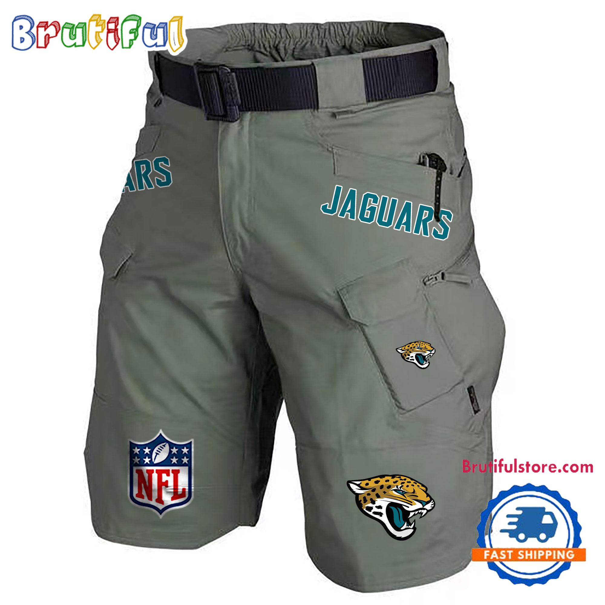 NFL Jacksonville Jaguars Football Team Military Tactical Shorts
