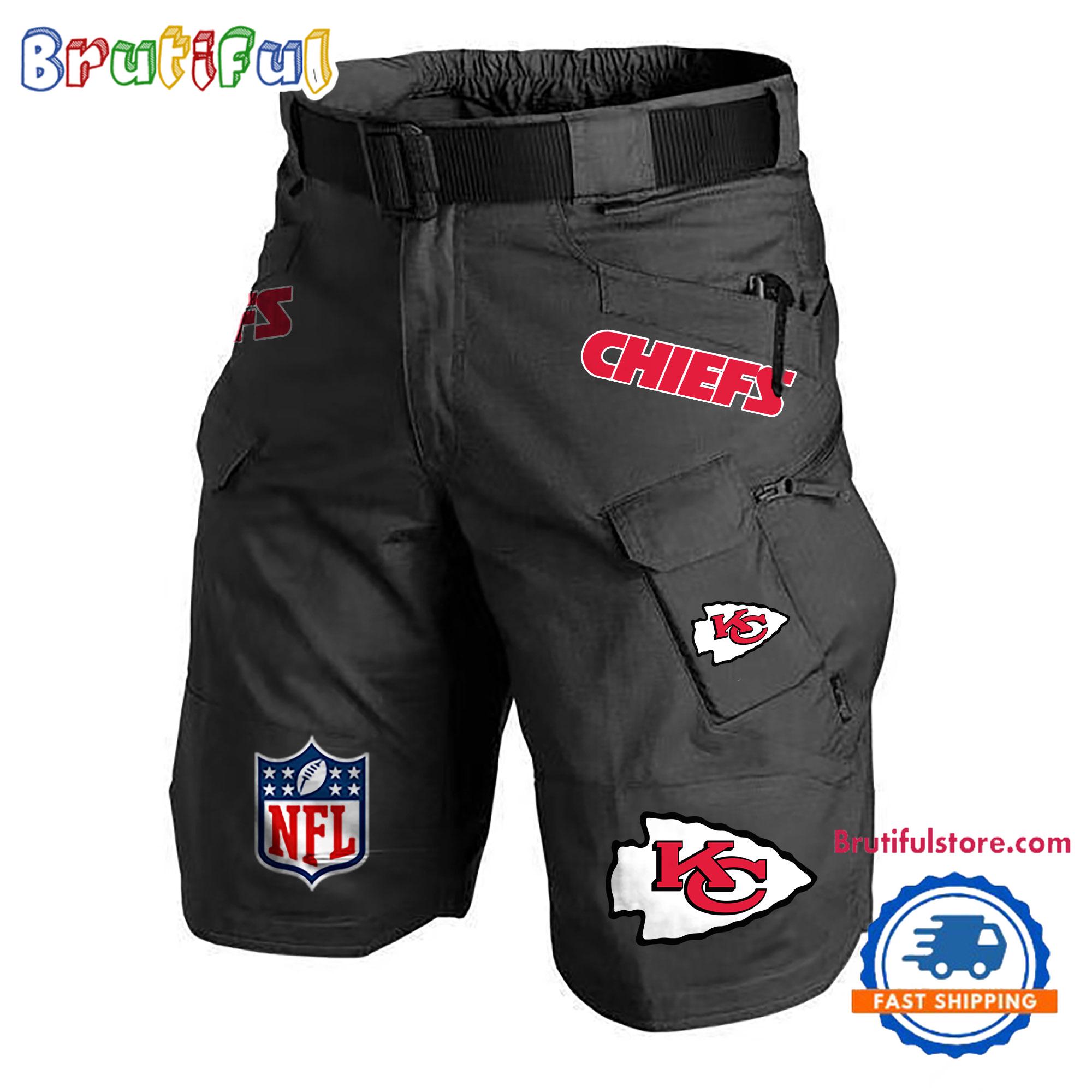 NFL Kansas City Chiefs Football Team Military Tactical Shorts