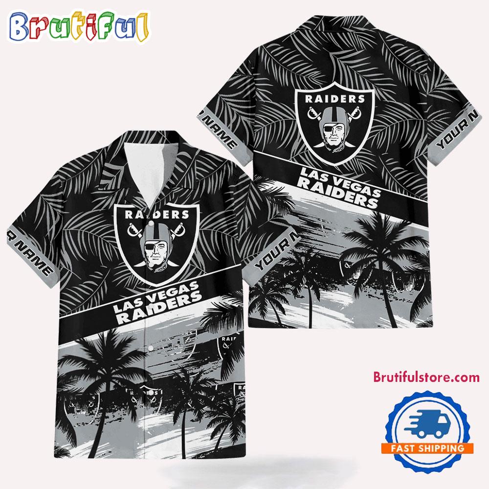 NFL Las Vegas Raiders Palm Tree Tropical Trendy Football Hawaiian Shirt