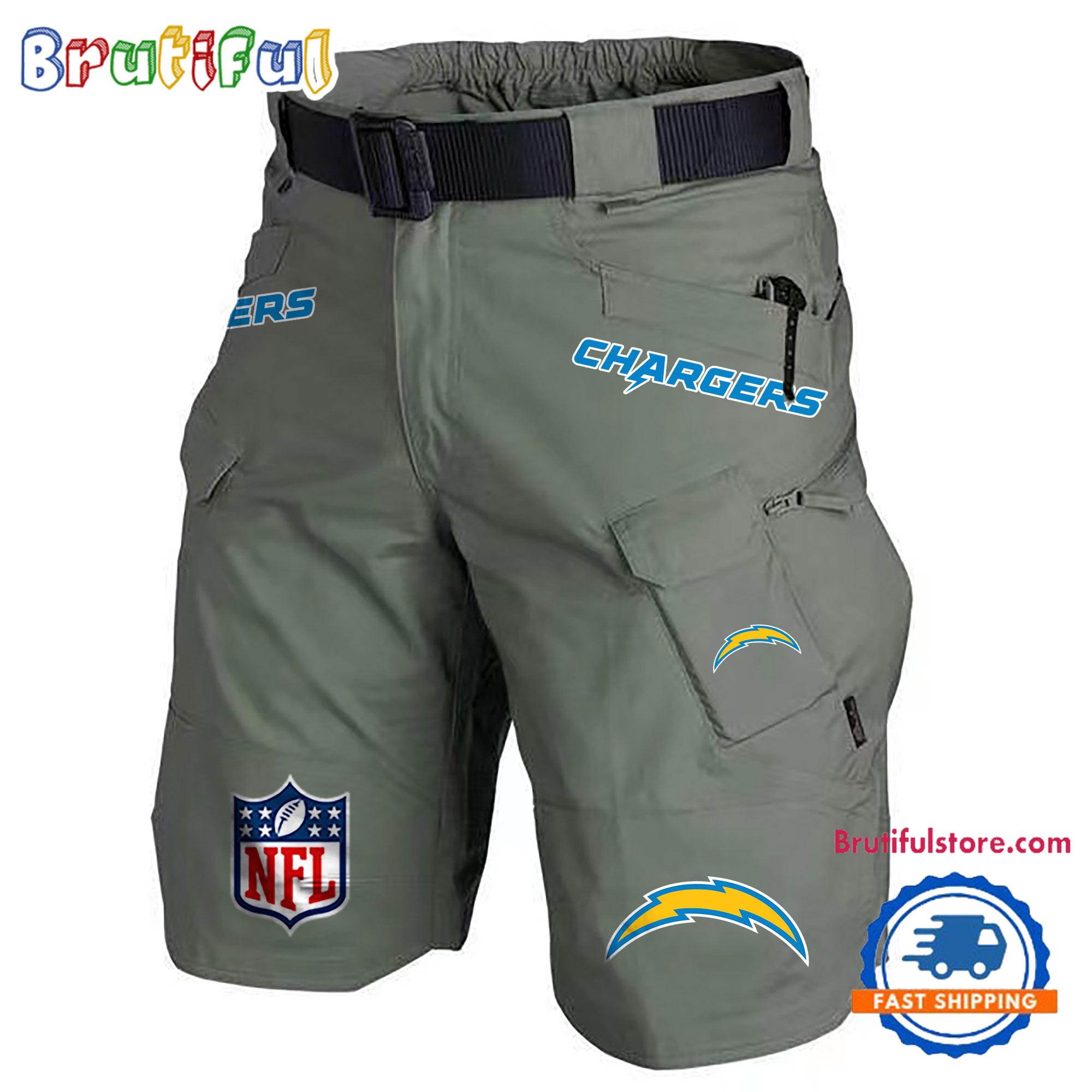 NFL Los Angeles Chargers Football Team Military Tactical Shorts