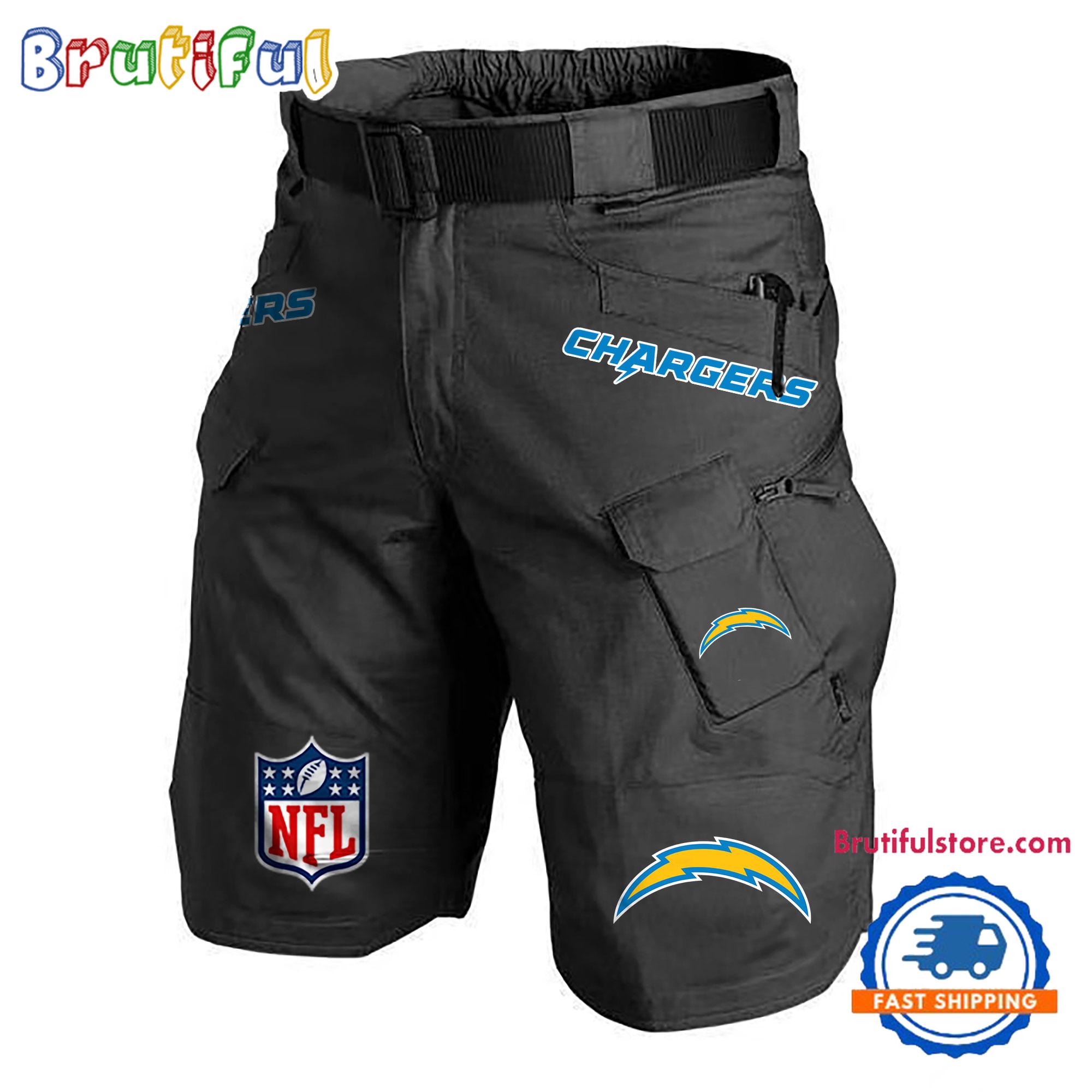 NFL Los Angeles Chargers Football Team Military Tactical Shorts