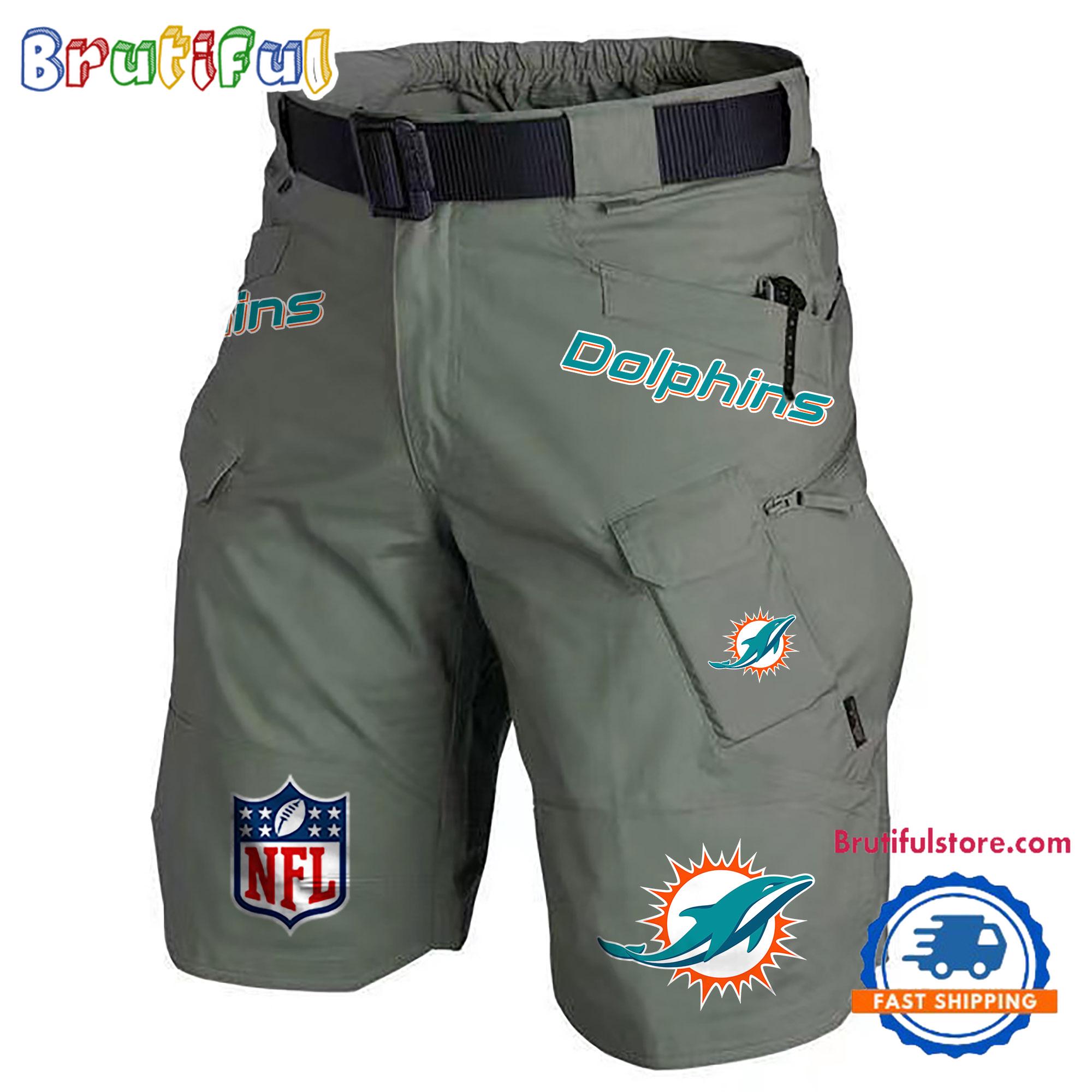 NFL Miami Dolphins Football Team Military Tactical Shorts