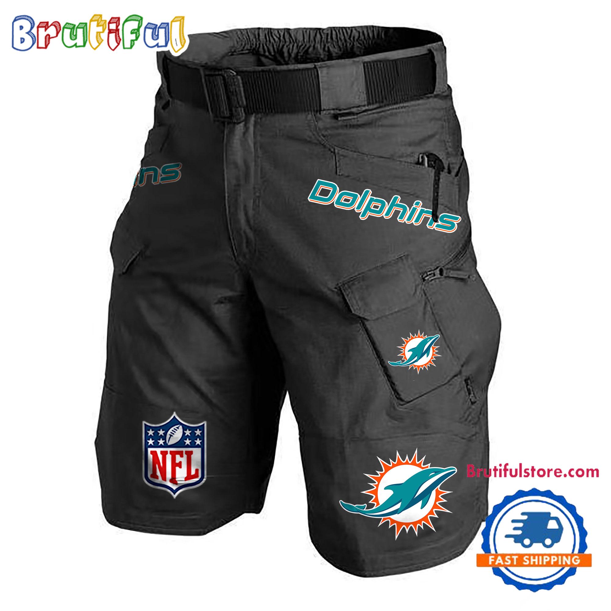NFL Miami Dolphins Football Team Military Tactical Shorts