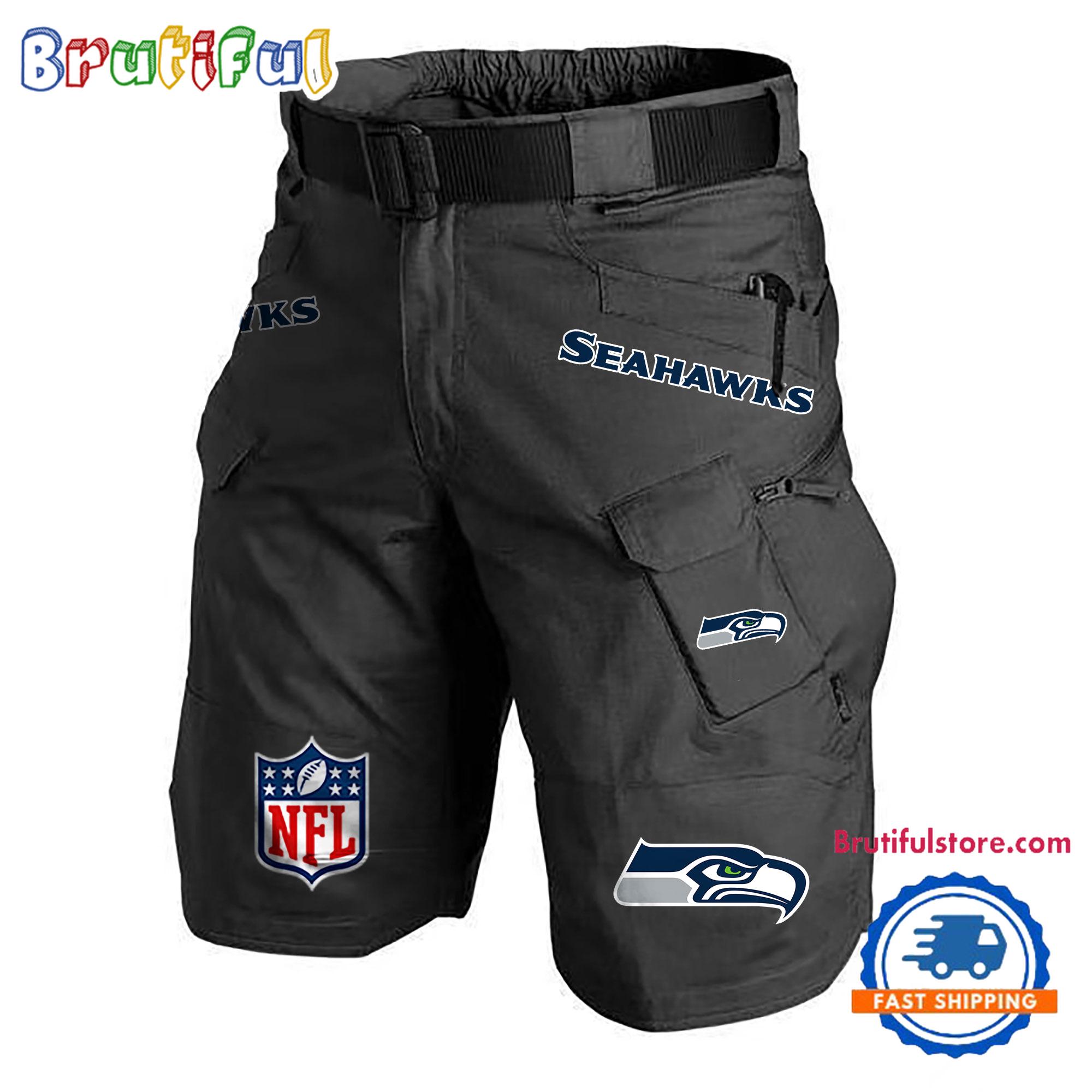 NFL Seattle Seahawks Football Team Military Tactical Shorts